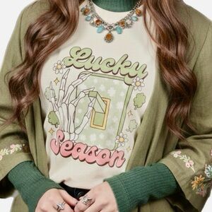 Vintage Style ST PATRICKS LUCKY SEASON Comfort Colors T Shirt Womens XL Tee